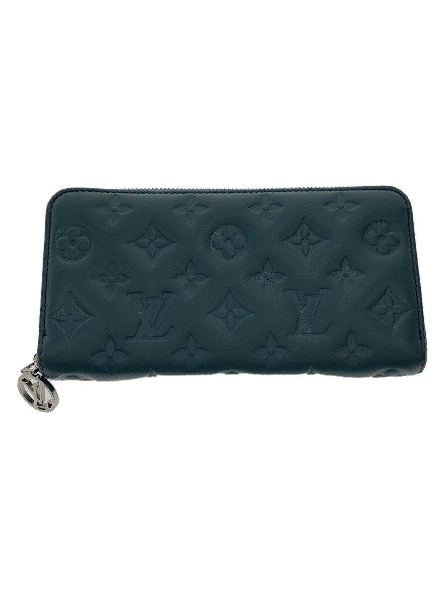 Rakuten - 【中古】LOUIS VUITTON◆ジッピー・ウォレット/モノグラム/M81707/長財布/レザー/BLU/レディース【服飾雑貨他】