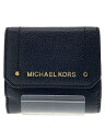 【中古】MICHAEL KORS◆3つ折り財布/--/BLK/無地/レディース/35H8GYEF2L【服飾雑貨他】