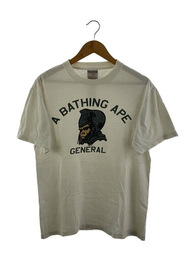 【中古】A BATHING APE◆Tシャツ/M/コットン/WHT【メンズウェア】 【中古】A BATHING APE◆Tシャツ/M/コットン/WHT【メンズウェア】