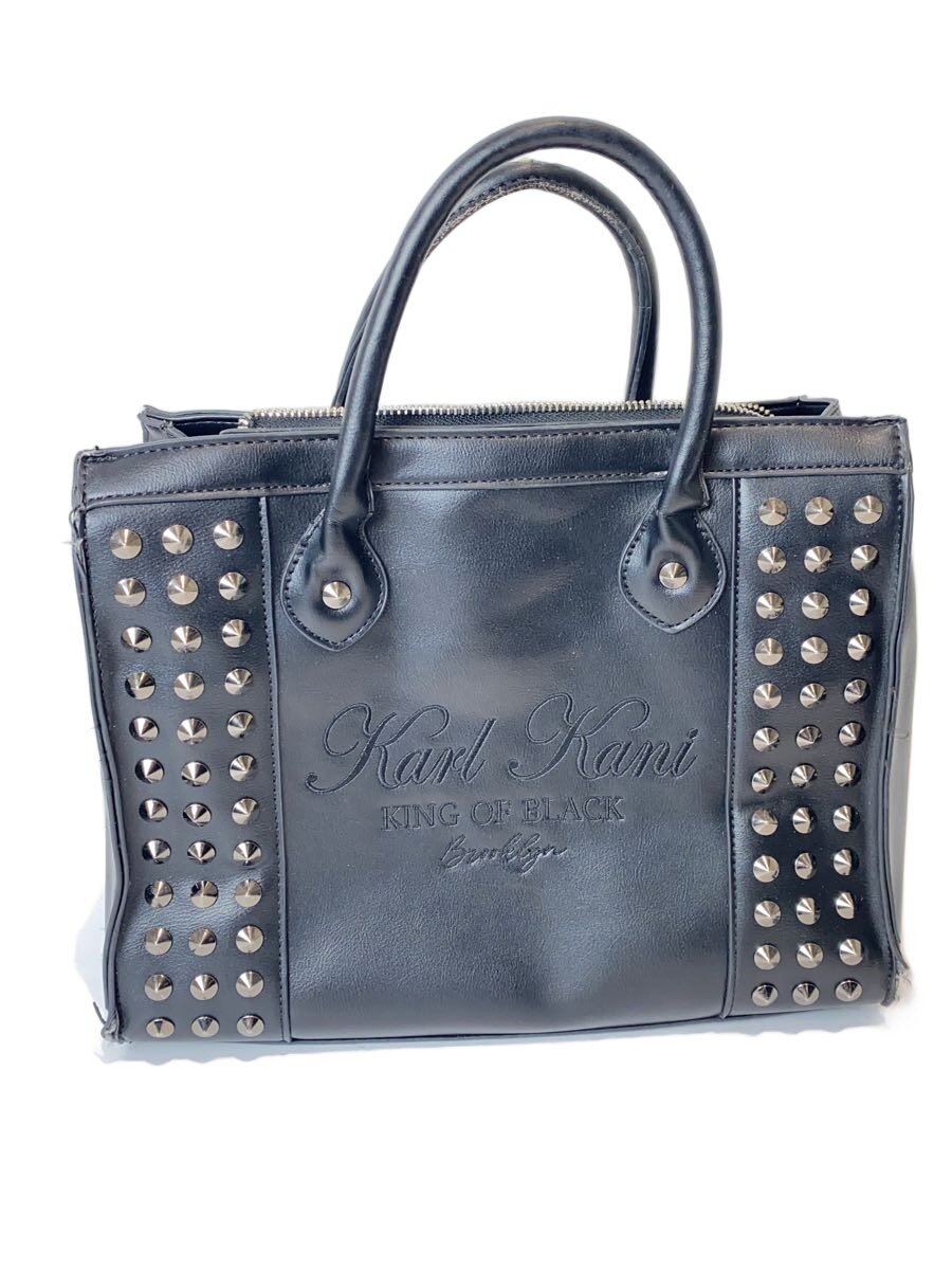 【中古】KARL KANI◆ハンドバッグ/レザー/BLK【バッグ】