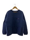 【中古】patagonia◆SILENT DOWN CREW/ダウンジャケット/L/ポリエステル/NVY/20675FA22【メンズウェア】(4)