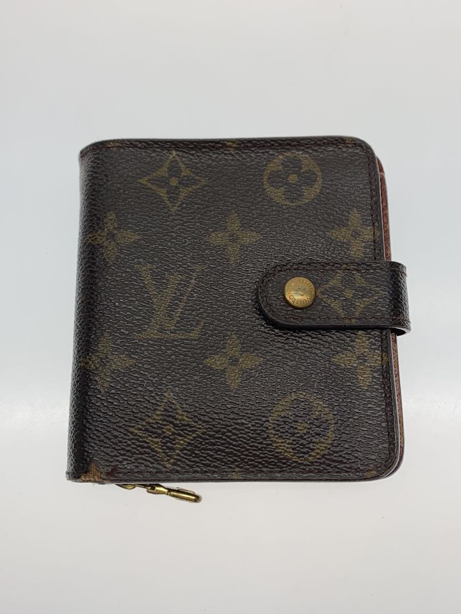 Clothing Accessories (Caps, Ties, Belts) - 【中古】LOUIS VUITTON◆2つ折り財布/レザー/BRW/総柄/メンズ【服飾雑貨他】