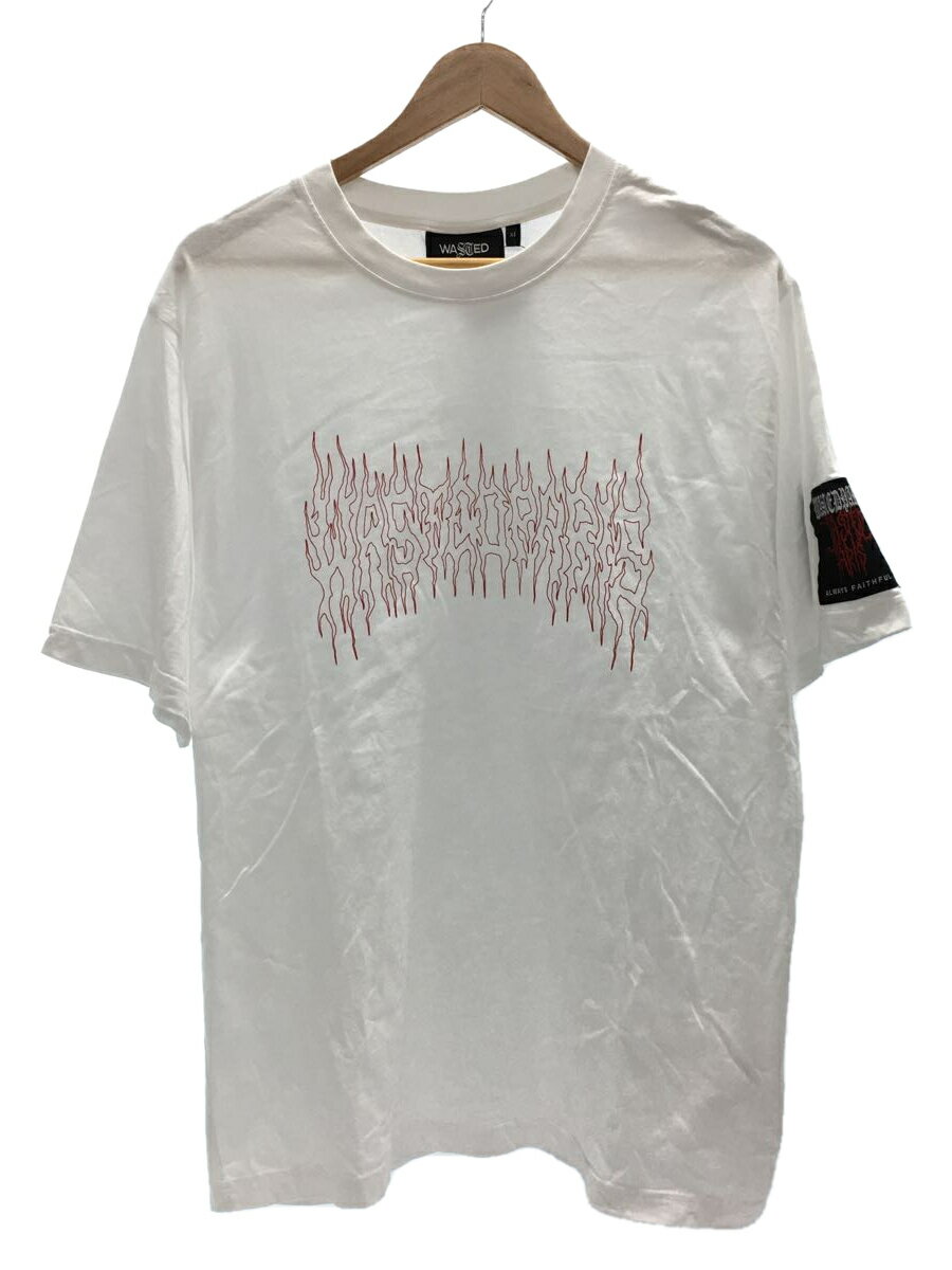 【中古】wastedparis◆Tシャツ/XL/コットン/WHT/プリントT【メンズウェア】