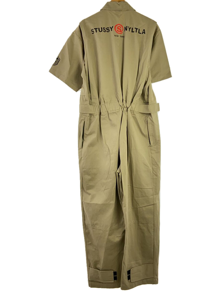 【中古】STUSSY◆オールインワン/L/コットン/BEG【メンズウェア】