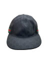 【中古】GUCCI◆キャップ/L/キャンバス/BLK/レディース//【服飾雑貨他】