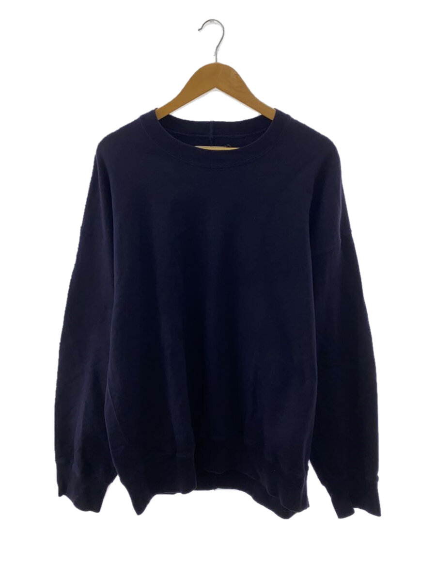 【中古】stein◆Untwisted Yarn Fade Sweat LS/スウェット/M/コットン/NVY/ST.442-1【メンズウェア】