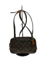 【中古】LOUIS VUITTON◆ポシェット・マルリー・バンドリエール_モノグラム・キャンバス_BRW/PVC/BRW【バッグ】