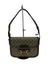 【中古】GUCCI◆ホースビット/ショルダーバッグ/PVC/BRW/総柄/602204【バッグ】