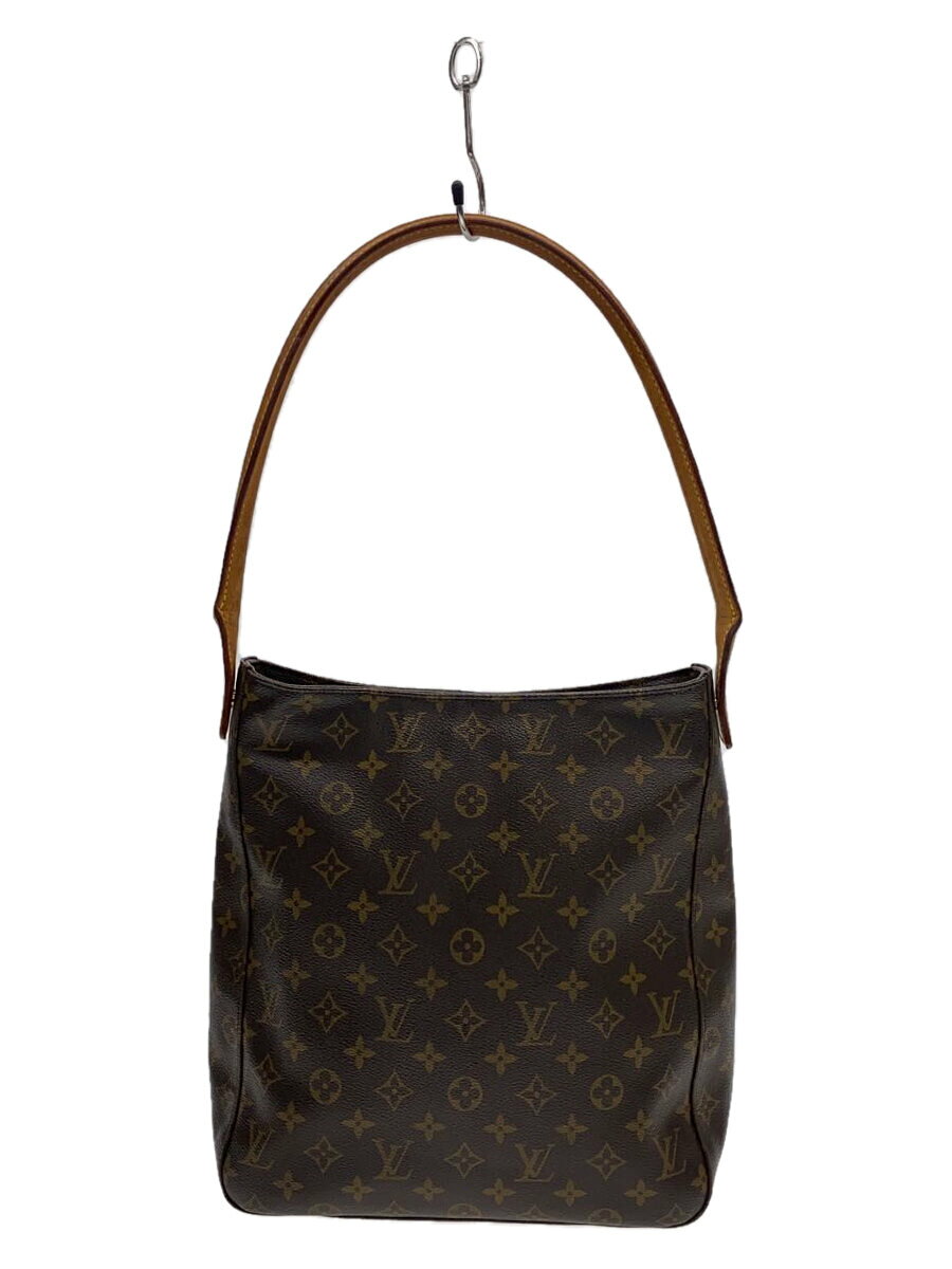 LOUIS VUITTON◆ルーピングGM_モノグラム・キャンバス_BRW/PVC/BRW//