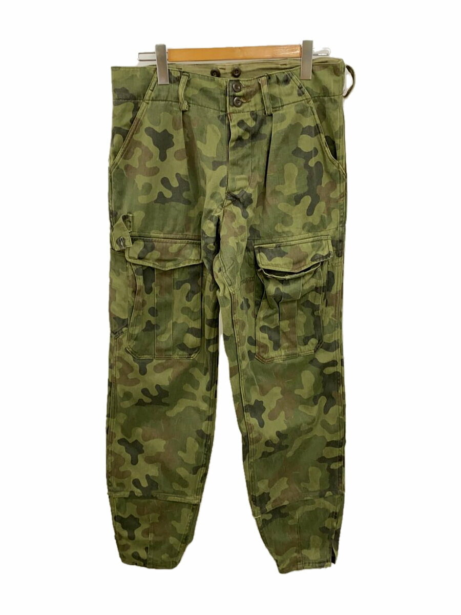 【中古】MILITARY◆ボトム/KHK/カモフラ【メンズウェア】