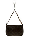 【中古】LOUIS VUITTON◆1)ポシェット・アクセソワール_モノグラム・キャンバス_BRW/PVC/BRW【バッグ】