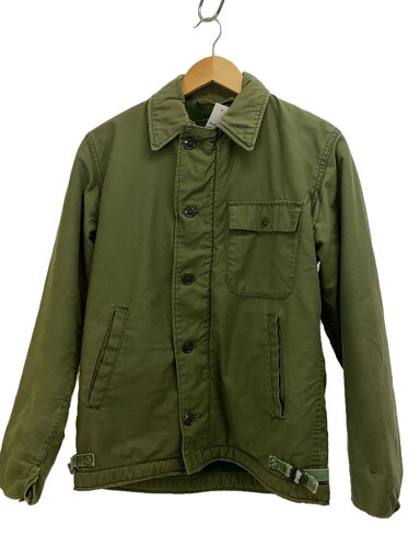 【中古】US.NAVY◆ミリタリージャケット/--/コットン/GRN/無地/a-2【メンズウェア】 【中古】US.NAVY◆ミリタリージャケット/--/コットン/GRN/無地/a-2【メンズウェア】