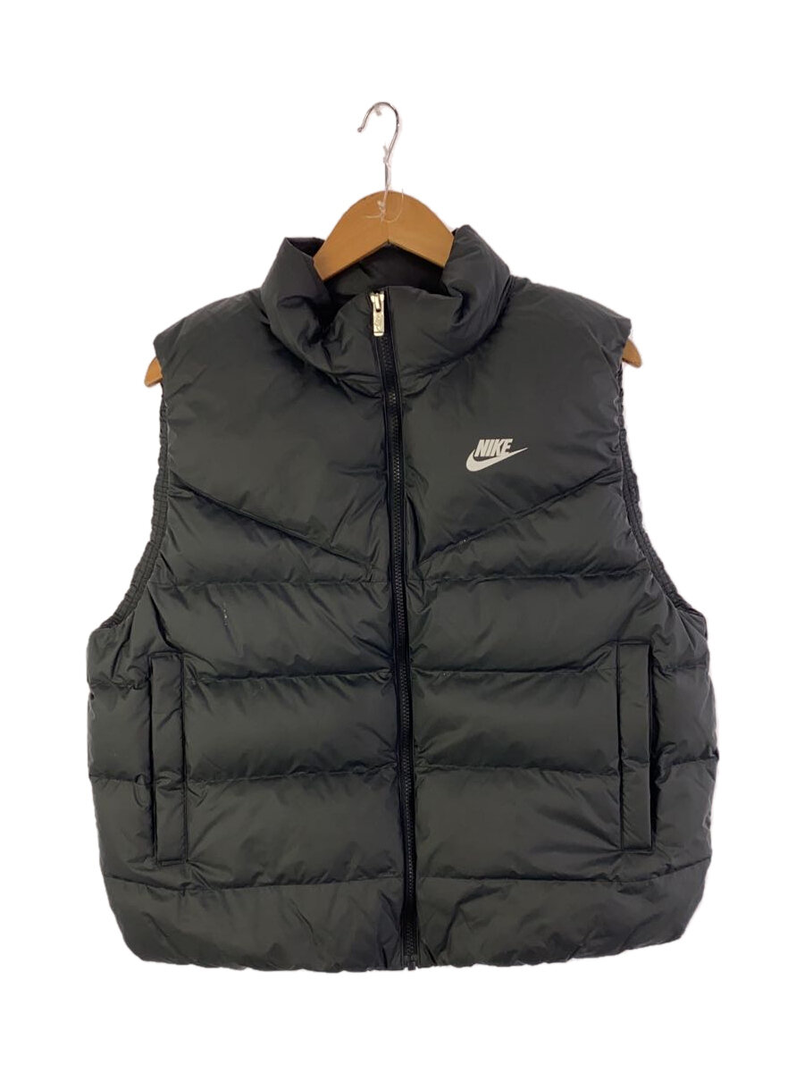 【中古】NIKE◆ダウンベスト/XL/ナイロン/BLK/DQ6897-010【メンズウェア】