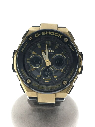 【中古】CASIO◆ソーラー腕時計・G-SHOCK/デジアナ/ステンレス/GLD/BLK/GST-w300【服飾雑貨他】 【中古】CASIO◆ソーラー腕時計・G-SHOCK/デジアナ/ステンレス/GLD/BLK/GST-w300【服飾雑貨他】