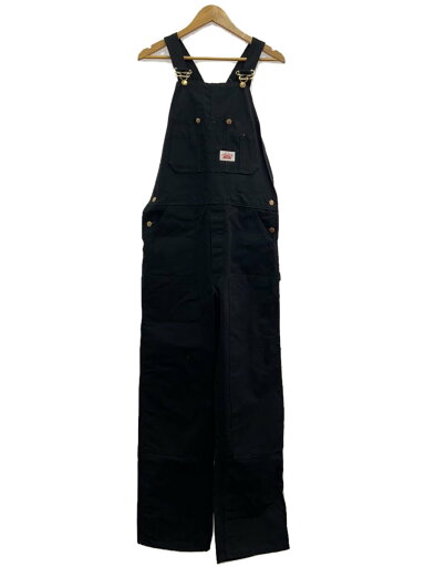 【中古】ROUND HOUSE◆オーバーオール/32/コットン/BLK/無地/Lot.383【メンズウェア】 【中古】ROUND HOUSE◆オーバーオール/32/コットン/BLK/無地/Lot.383【メンズウェア】