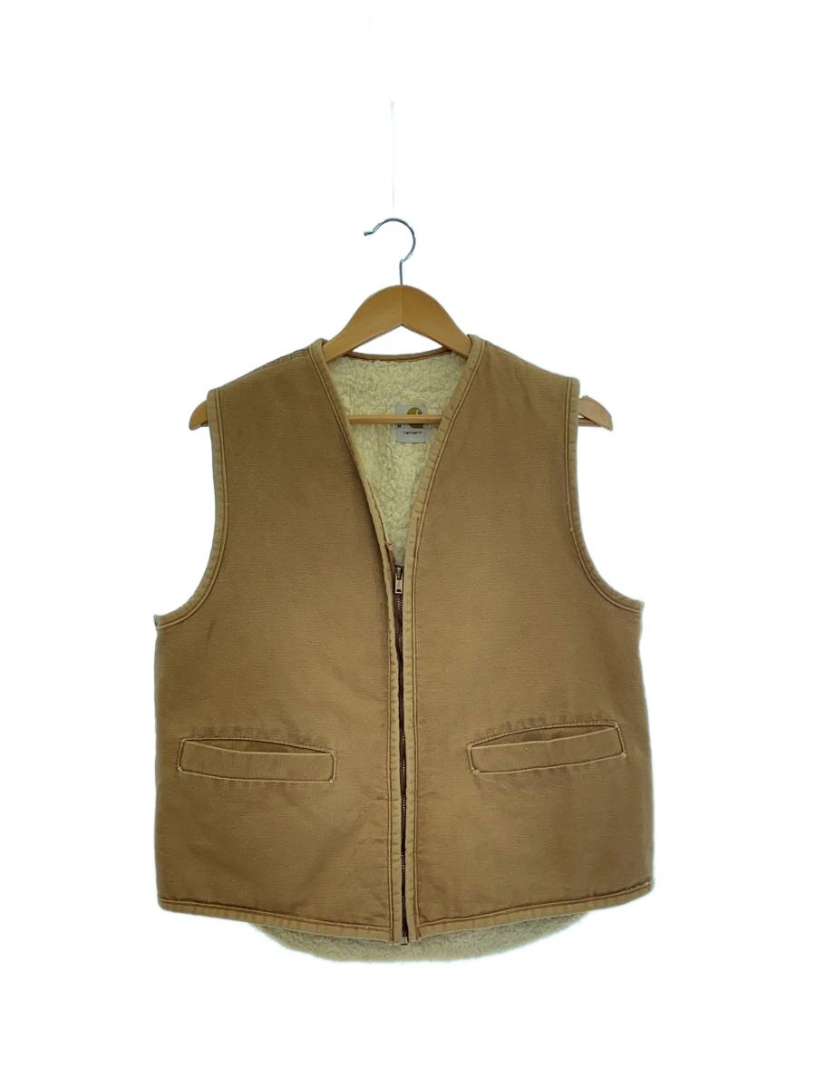 Carhartt◆70s/プリントタグ/裏ボア /SCOVILL/ベスト/M/BEG//