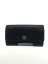 【中古】GUCCI◆長財布/レザー/BLK/レ