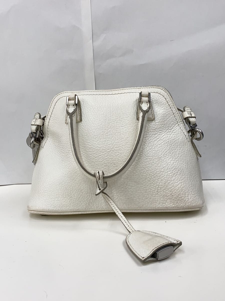 【中古】Maison Margiela◆ハンドバッグ/牛革/WHT/S56WG0082 P0396【バッグ】