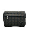 【中古】CHANEL◆ウエストバッグ/ナイロン/BRW【バッグ】