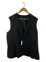 【中古】sulvam◆ジレベスト/L/ウール/BLK/無地/SL-V02-100【メンズウェア】