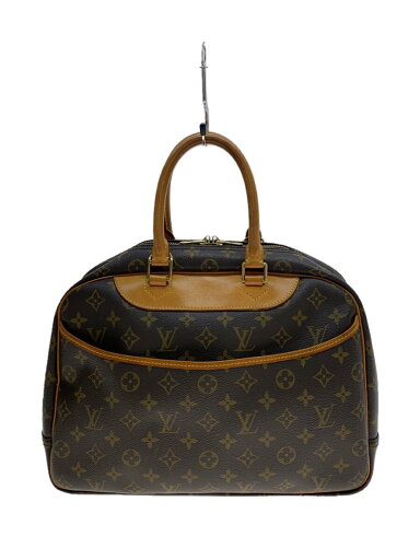 【中古】LOUIS VUITTON◆2)ボーリング・ヴァニティ(ドーヴィル)_モノグラム・キャンバス_BRW/PVC/BRW【バッグ】 【中古】LOUIS VUITTON◆2)ボーリング・ヴァニティ(ドーヴィル)_モノグラム・キャンバス_BRW/PVC/BRW【バッグ】