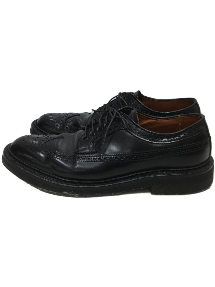 【中古】Alden◆N6503/コードバン/シューズ/US8/BLK/レザー【シューズ】