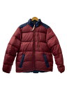 【中古】Timberland◆ダウンジャケット/L/ナイロン/RED【メンズウェア】