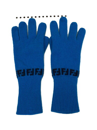 【中古】FENDI◆手袋/ウール/BLU/レディース【服飾雑貨他】 【中古】FENDI◆手袋/ウール/BLU/レディース【服飾雑貨他】
