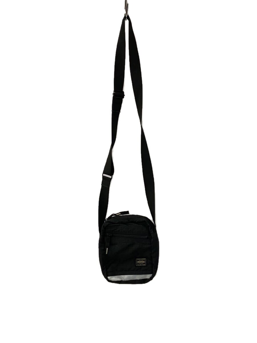 【中古】PORTER◆ショルダーバッグ/--/BLK/チェック/NHKタグ【バッグ】