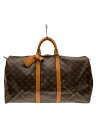【中古】LOUIS VUITTON◆キーポル55_モノグラム・キャンバス_BRW/PVC/BRW【バッグ】