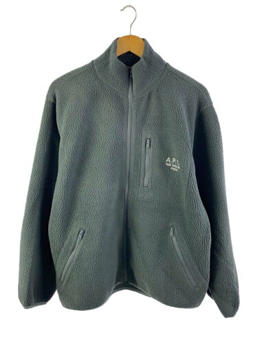 【中古】A.P.C.◆フリースジャケット/M/ポリエステル/GRN/24236-1-97661【メンズウェア】 【中古】A.P.C.◆フリースジャケット/M/ポリエステル/GRN/24236-1-97661【メンズウェア】