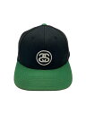 【中古】STUSSY◆キャップ/FREE/コットン/BLK/無地/メンズ【服飾雑貨他】