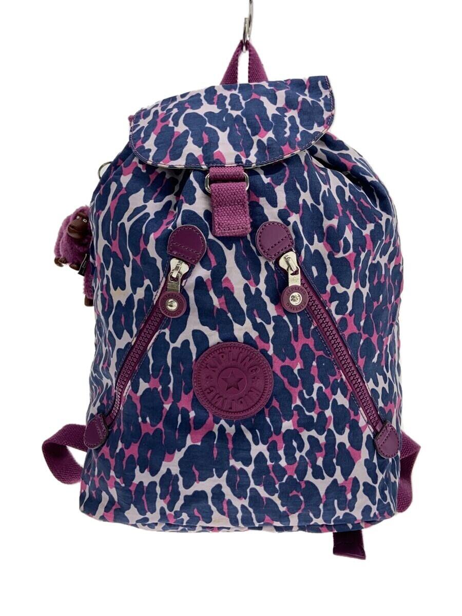 【中古】Kipling◆リュック/PUP/総柄/K10908-151【バッグ】