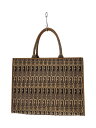 【中古】FURLA◆トートバッグ/キャンバス/BEG/総柄/WB00255【バッグ】