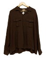 【中古】50s/SINGLE NEEDLE/長袖シャツ/XL/--/BRW/無地【メンズウェア】(4)
