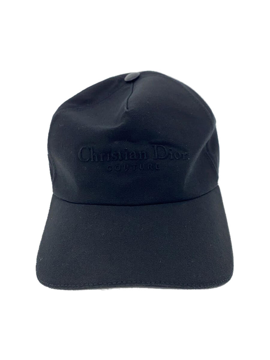 【中古】Christian Dior◆クリスチャンディオール/キャップ/M/コットン/ブラック/黒/メンズ/243C904G4511【服飾雑貨他】