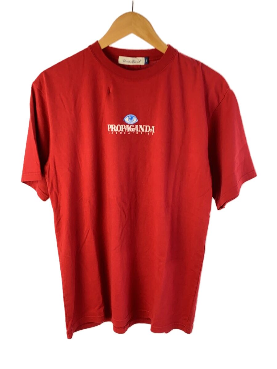 UNDERCOVER◆TEE EYE PROPAGANADA LAB/3/コットン/RED/UC1D3811//