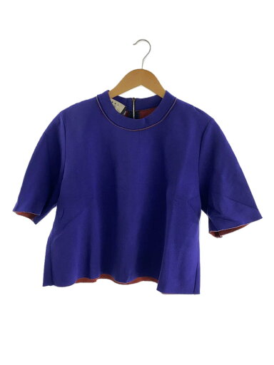 【中古】MARNI◆カットソー/トップス/半袖/42/ジップアップ/レーヨン/NVY/FLMAR11EY1TV385【レディースウェア】 【中古】MARNI◆カットソー/トップス/半袖/42/ジップアップ/レーヨン/NVY/FLMAR11EY1TV385【レディースウェア】