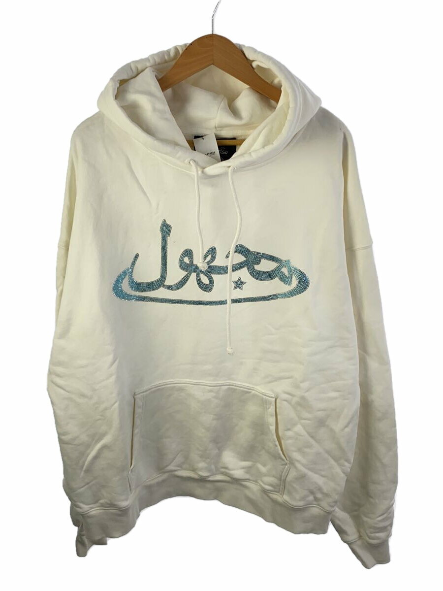 【中古】UNKNOWN LONDON◆パーカー/XL/コットン/WHT【メンズウェア】