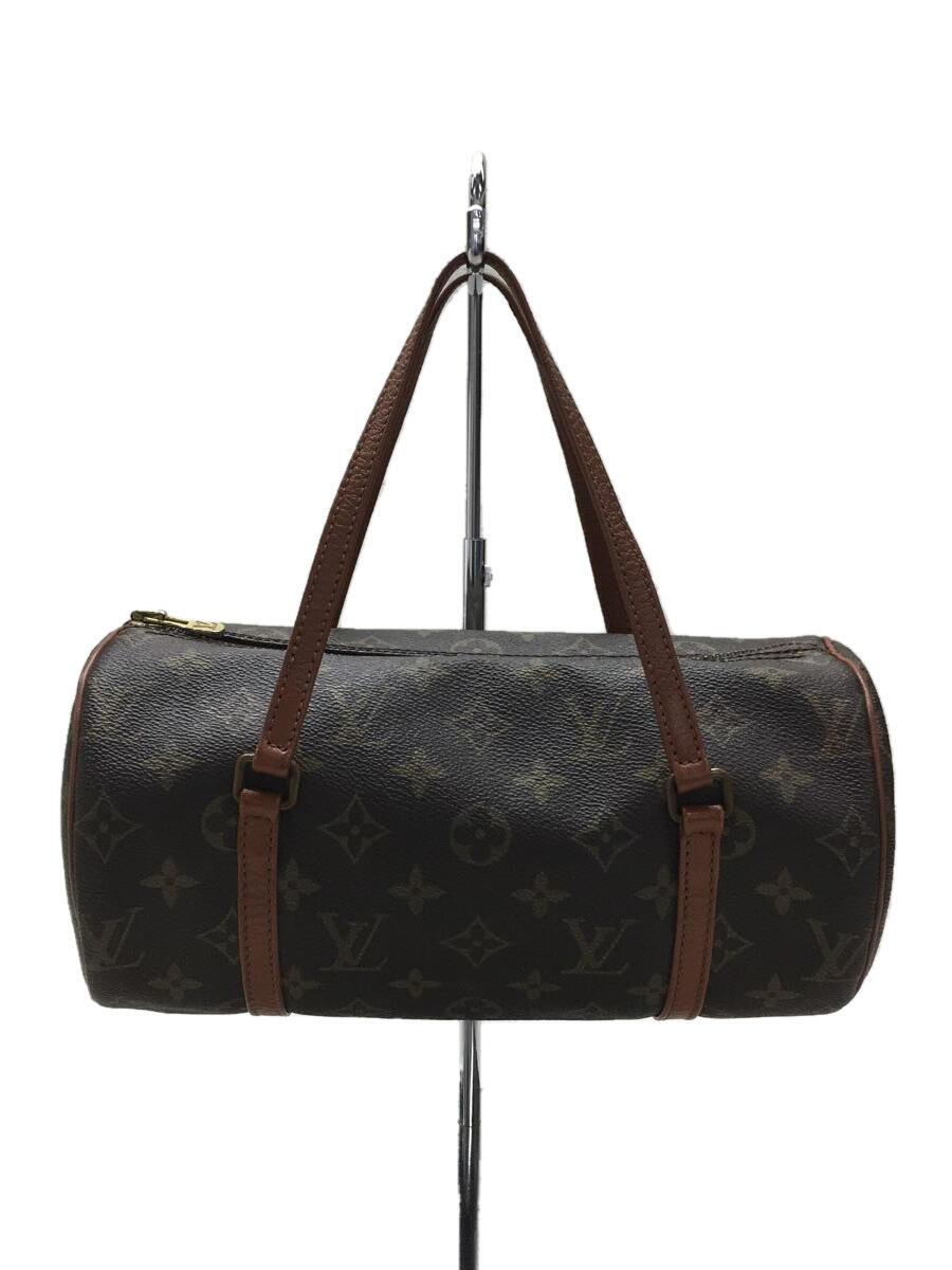 【中古】LOUIS VUITTON◆パピヨン_モノグラム_BRW/PVC/BRW/総柄【バッグ】