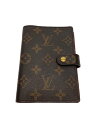 【中古】LOUIS VUITTON◆アジェンダPM_モノグラム_BRW/PVC/BRW/総柄/レディース【服飾雑貨他】