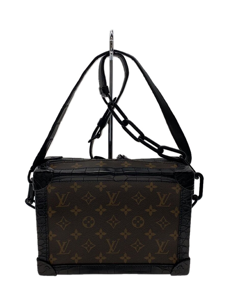 【中古】LOUIS VUITTON◆ソフトトランク ショルダーバッグ/PVC/BRW/N98255/モノグラム//【バッグ】