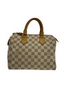 【中古】LOUIS VUITTON◆スピーディ30_ダミエ・アズール_WHT/PVC/WHT【バッグ】