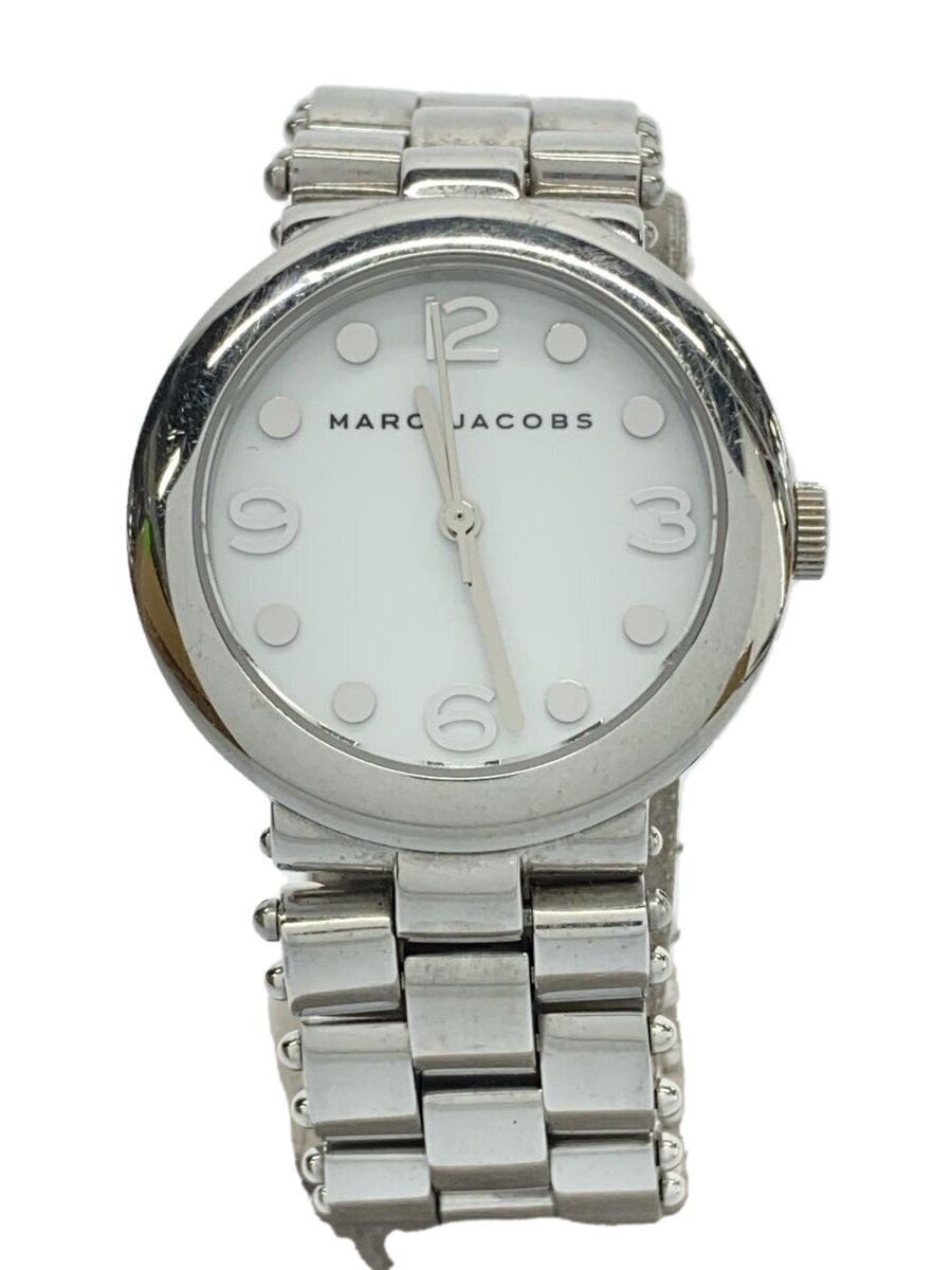 【中古】MARC BY MARC JACOBS◆クォーツ腕時計/アナログ/--/WHT/SLV/MBM3028C【服飾雑貨他】
