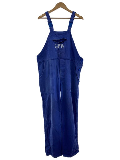【中古】50s~/フレンチワーク/オーバーオール/BLU/無地【メンズウェア】 【中古】50s~/フレンチワーク/オーバーオール/BLU/無地【メンズウェア】