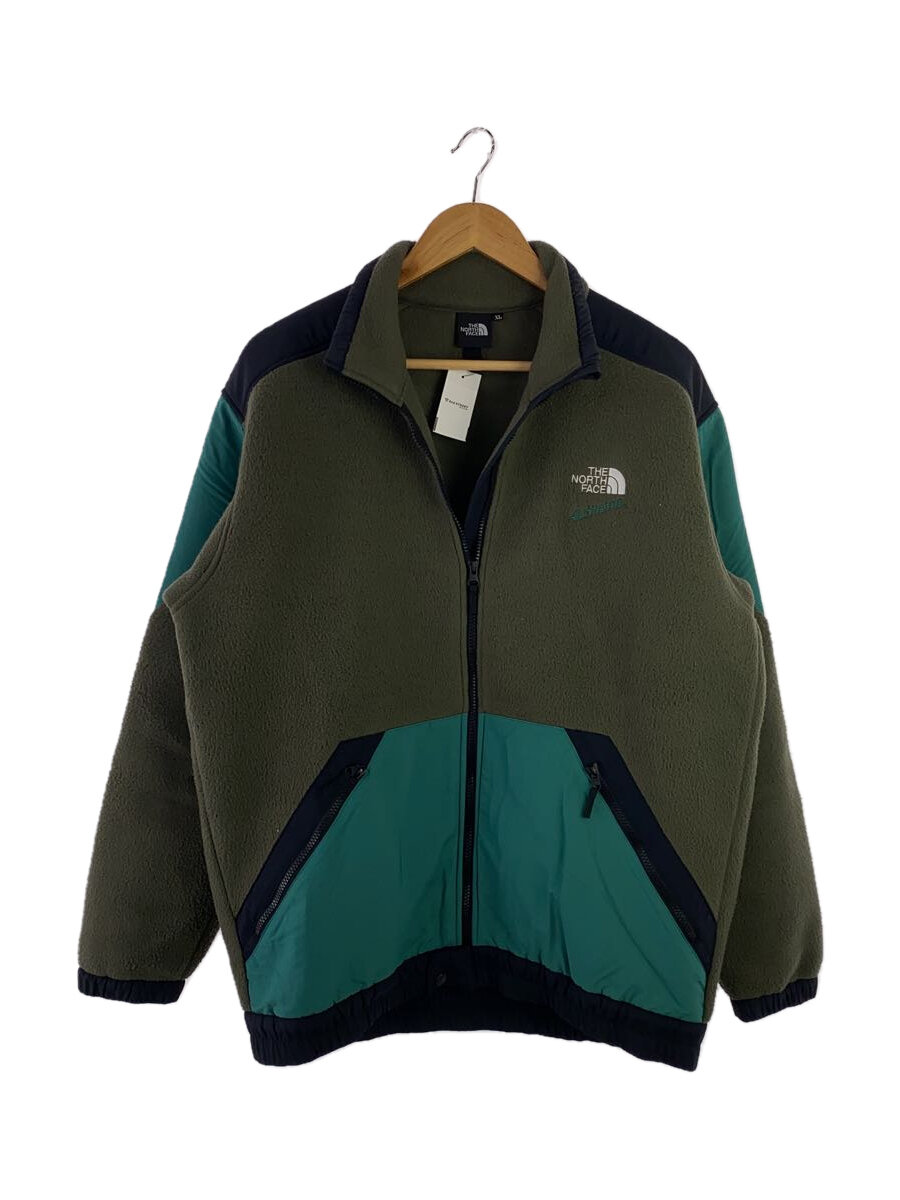 【中古】THE NORTH FACE◆92 EXTREME FLEECE JACKET_92 エクストリームフリースジャケット/XL/ポリエステル/KHK【メンズウェア】