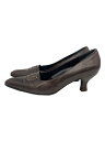 【中古】Salvatore Ferragamo◆パンプス/US7/BRW【シューズ】