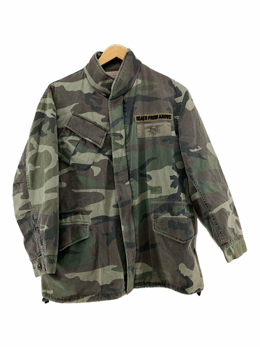 【中古】WTAPS◆ジャケット/--/コットン/KHK/カモフラ/TSDT-JK25【メンズウェア】