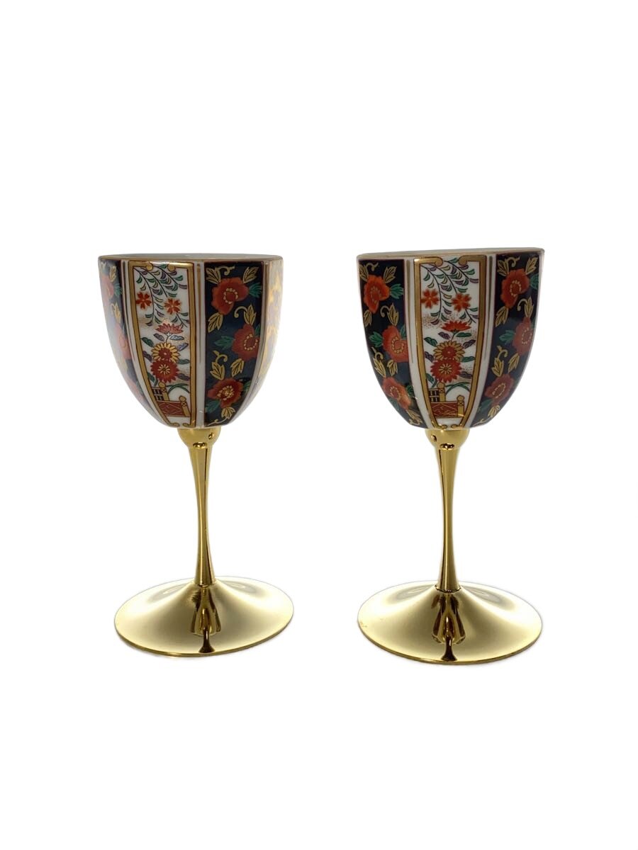 【中古】古伊万里◆ペアワインカップ/グラス/2点セット【キッチン用品】