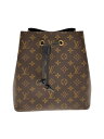【中古】LOUIS VUITTON◆ネオ・ノエ_モノグラム・キャンバス_BLK/PVC/BLK【バッグ】